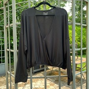 NWT Victoria's Secret Modal Bubble Hem Crop Top - Size XXL